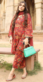 SOMIYA Women’s Pure Cotton Printed Suit Set with Dupatta