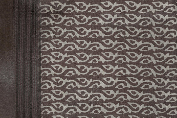 Alluring Beige Colored Cotton Linen Designer Printed Saree