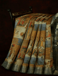 Amazing Multi Colored Cotton Linen Designer Printed Saree