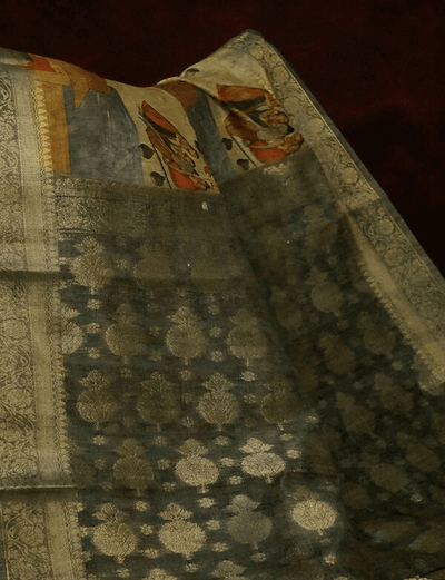Amazing Multi Colored Cotton Linen Designer Printed Saree - Ibis Fab