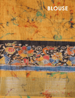 Awesome Black Colored Cotton Linen Designer Printed Saree - Ibis Fab