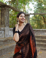 Banarasi Soft Silk Saree With Zari Weaving Work - Ibis Fab