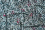 Blissful Sky Blue Colored Cotton Linen Designer Printed Saree - Ibis Fab