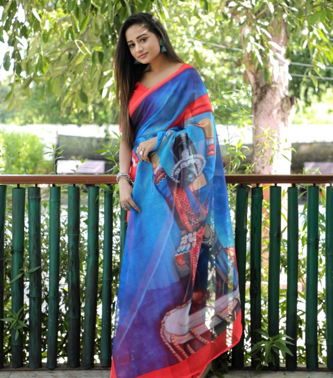 Durga Puja Special Saree - Ibis Fab