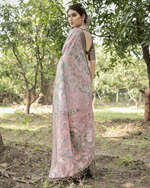 Fantastic Light Purple Colored Jacquard Silk Saree With Zari Border Blouse - Ibis Fab