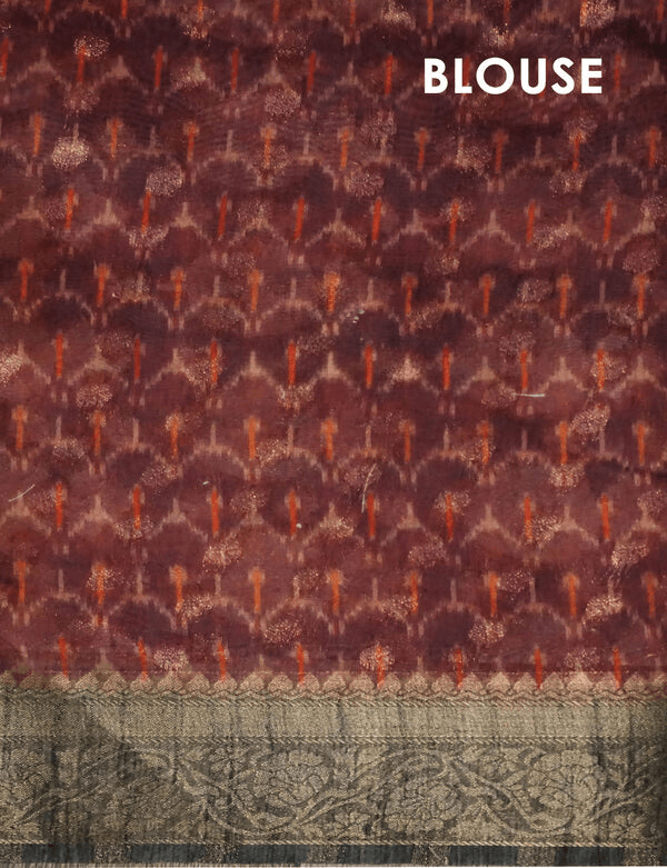 Flaunt Gray Colored Cotton Linen Designer Printed Saree