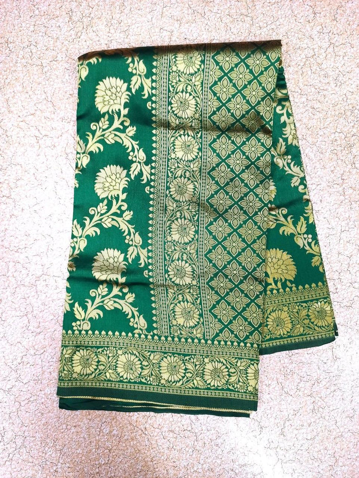 Green Banarasi Silk Saree