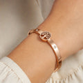 Rose Gold Tree of Life Crystal Bracelet for Women