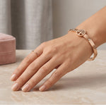 Rose Gold Tree of Life Crystal Bracelet for Women