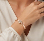 Rose Gold Tree of Life Crystal Bracelet for Women