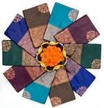 Jacquard Silk Sarees Green Colour, casual wear - Ibis Fab