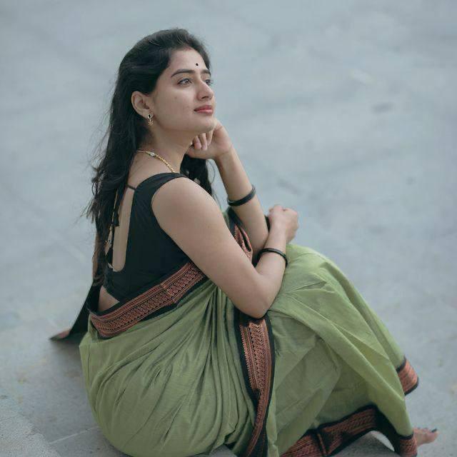 Mint Green & Black Banarasi Soft Silk Saree With Zari Weaving Work