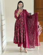 Pure Cotton Anarkali Suit Set with Graceful Silhouette