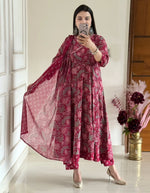 Pure Cotton Anarkali Suit Set with Graceful Silhouette
