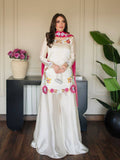 Ivory Embroidered Roman Glass Kurta Palazzo Set