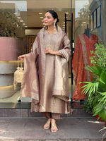 Women’s Banarasi Silk Suit Set with Dupatta – Elegant Ethnic Party Wear