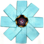 Pure jacquard Silk Sarees Sky Blue Colour, Party Wear - Ibis Fab