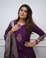Statement Ethnic Look with Embroidered Chanderi Silk