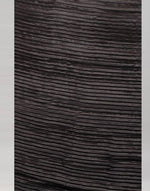 Black Plain Half Pleated Japan Silk Satin Saree - Ibis Fab
