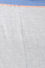 Fantastic Grey Colored Festive Printed Pure Linen Saree - Ibis Fab