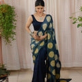 Flaunt Pure Cotton Beige Colored Casual Printed Saree