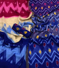 Mesmerising Pure Linen Blue Colored Casual Printed Saree
