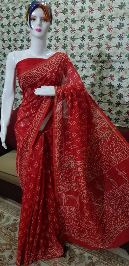 Perfect Women's Digital Printed, Linen Saree - Ibis Fab